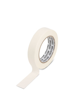 Banda de mascare - cu adeziv pe baza de apa - 50 m x 24 mm - alb