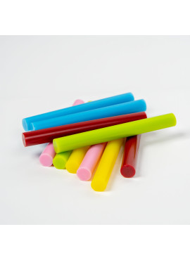 Baton termoadeziv - 11 x 100 mm - colorat macaron- 10 buc/pachet