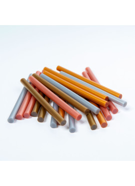 Baton termoadeziv -7 x 100 mm - coloare metalică - 10 buc/pachet