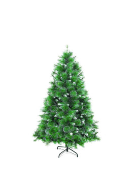 Brad artificial – 180 cm – cu ramuri dese – PVC – înzăpezit