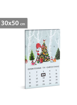 Calendar LED - 2 x AA, 30 x 50 cm