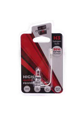 Bec halogen H3 55W, +30% intensitate - CARGUARD