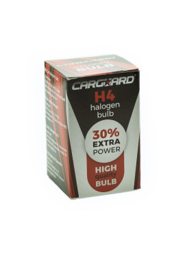 Bec halogen H4 55/60W, +30% intensitate - CARGUARD