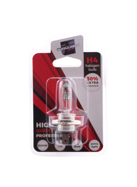 Bec halogen H4, 55W, +30% intensitate - CARGUARD