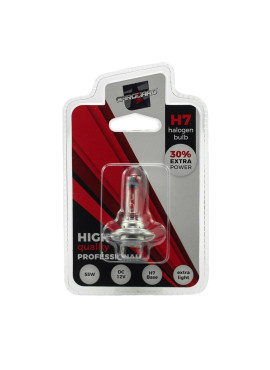 Bec halogen H7, 55W, +30% intensitate - CARGUARD