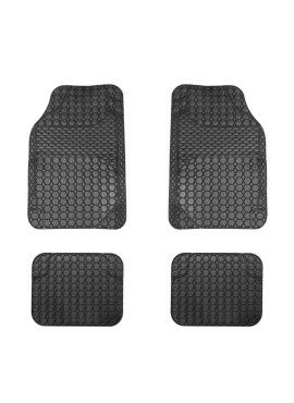 Covorase auto universale ajustabile Carguard – 68 x 44 cm / 44 x 34 cm PVC – negru