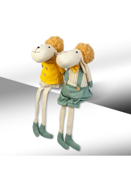 Decorațiune textilă – miel – 50 x 18 x 15 cm – 2 modele