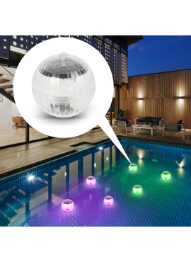 Dispozitiv iluminare solară pentru piscină - LED RGB - 10 cm