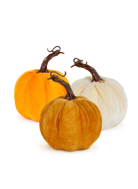 Dovleac decorativ cu finisaj sclipitor – 11 x 13 cm – 3 modele