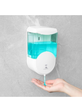 Dozator automat de săpun lichid Vog und Arths - 600 ml - de perete, cu baterie - alb