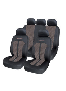 Huse universale premium pentru scaune auto bej+negru - CARGUARD