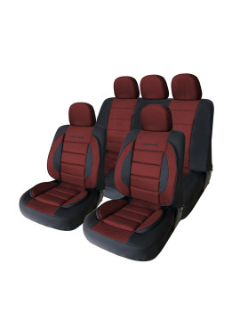Huse universale premium pentru scaune auto rosu+negru - CARGUARD