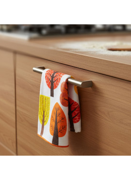 Lavetă din microfibră cu model de toamnă – set 2 bucăți, 58 x 38 cm