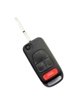 Mercedes Benz - Carcasa tip cheie briceag cu 3 butoane, buton panica, lama 4
