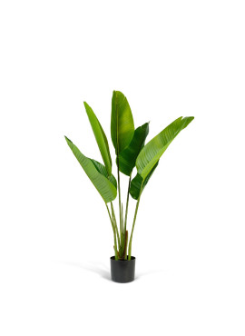 Plantă decorativă artificială bananier – 1,2 m, verde