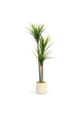 Plantă decorativă artificială Dracaena Marginata – 1,2 m, verde