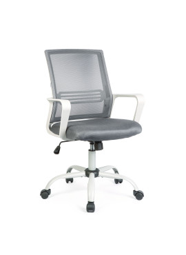 Scaun de birou ergonomic cu brațe fixe, gri, 70 x 51 / 52 x 50 cm