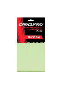 Set 4 lavete microfibră 30x30cm Carguard